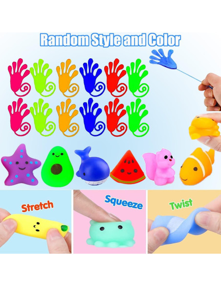 Set de 128 Juguetes Antiestrés para Fiesta y Aula - Rellenos de Piñata