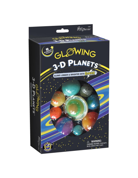 Grandes Exploraciones Planetas 3D Darice - Brillan en la Oscuridad