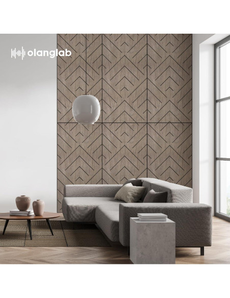 Paneles Acústicos Olanglab 6 Piezas 61x122cm Triángulo