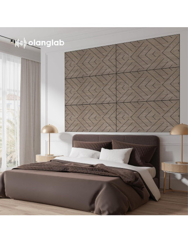 Paneles Acústicos Olanglab 6 Piezas 61x122cm Triángulo
