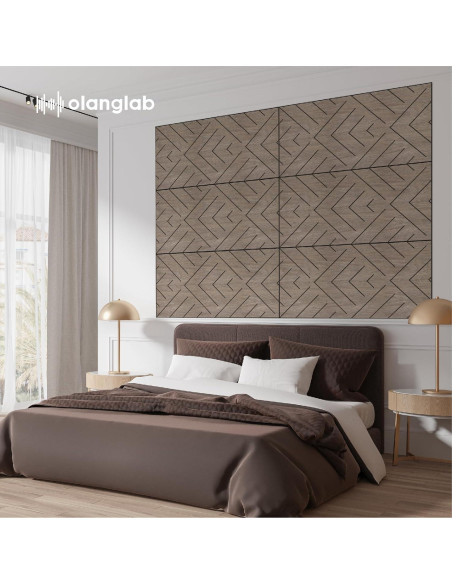 Paneles Acústicos Olanglab 6 Piezas 61x122cm Triángulo