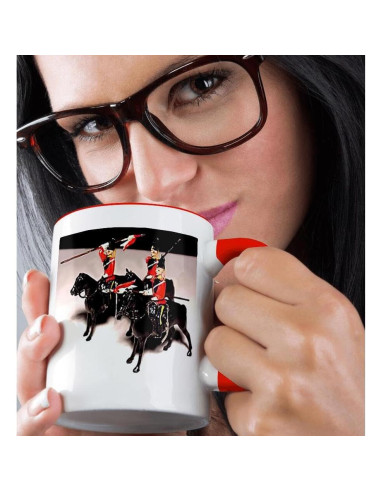 Taza Bicolor 3dRose Soldados de Juguete Britlance 15oz