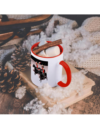 Taza Bicolor 3dRose Soldados de Juguete Britlance 15oz