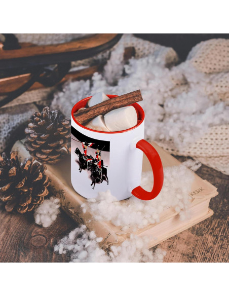 Taza Bicolor 3dRose Soldados de Juguete Britlance 15oz