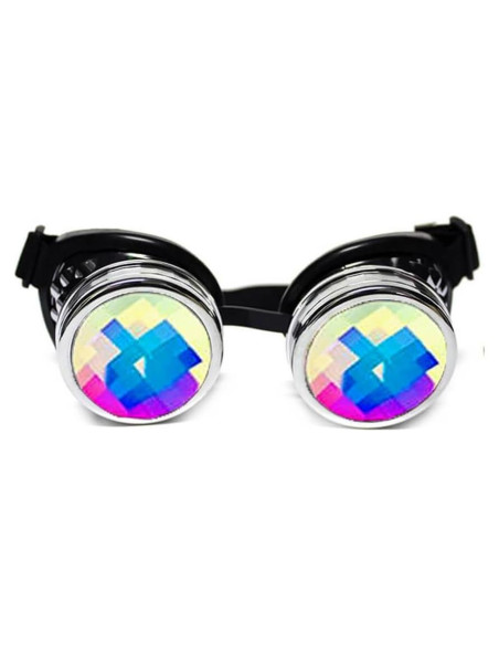 Gafas de Kaleidoscopio GloFX Chrome Ojo de Bicho - Rave