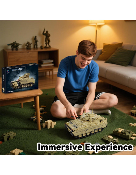 Conjunto de construcción tanque M2 Bradley honchoes 1862 piezas