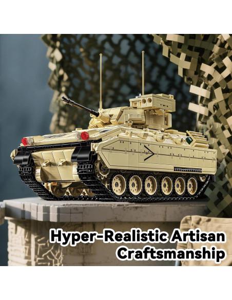 Conjunto de construcción tanque M2 Bradley honchoes 1862 piezas