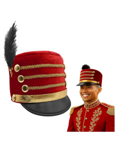 Sombrero de Soldado de Juguete Nicky Bigs Novelties Rojo/Negro