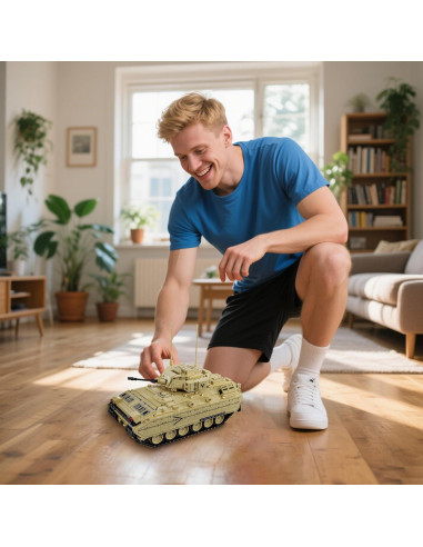 Conjunto de construcción tanque M2 Bradley honchoes 1862 piezas