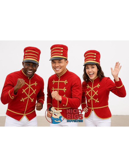 Sombrero de Soldado de Juguete Nicky Bigs Novelties Rojo/Negro