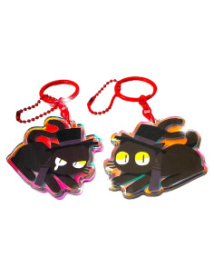 Llavero Acrílico Cat Klein Hecho a Mano 6.35x5.08cm