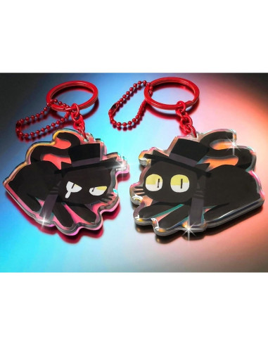 Llavero Acrílico Cat Klein Hecho a Mano 6.35x5.08cm
