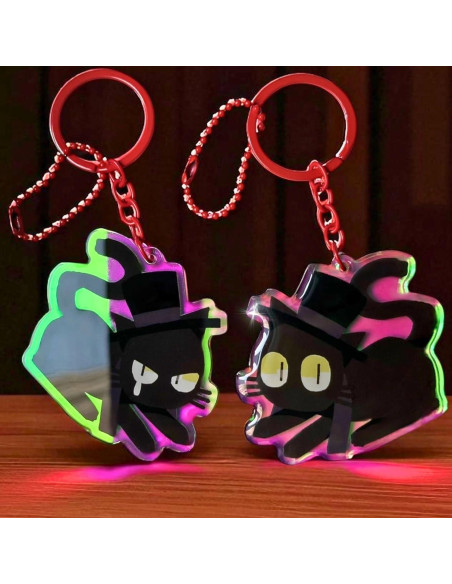 Llavero Acrílico Cat Klein Hecho a Mano 6.35x5.08cm