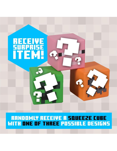 Bloque de Estrés Minecraft Paladone - Juguete Sorpresa 6 cm