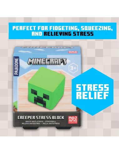 Bloque de Estrés Minecraft Paladone - Juguete Sorpresa 6 cm