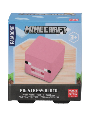 Bloque de Estrés Minecraft Paladone - Juguete Sorpresa 6 cm
