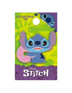 Pin de esmalte Stitch con dona - Monogram 14g