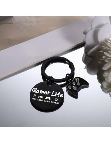 Llave Gamer de Acero Inoxidable con Grabado - Regalo Original