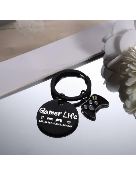 Llave Gamer de Acero Inoxidable con Grabado - Regalo Original