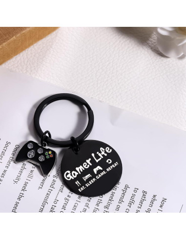 Llave Gamer de Acero Inoxidable con Grabado - Regalo Original