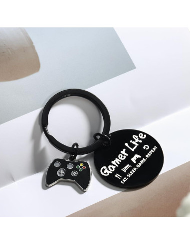 Llave Gamer de Acero Inoxidable con Grabado - Regalo Original