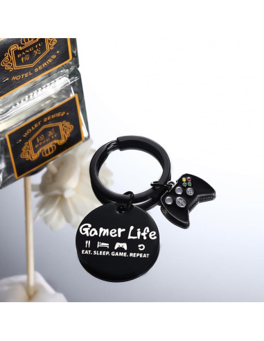 Llave Gamer de Acero Inoxidable con Grabado - Regalo Original