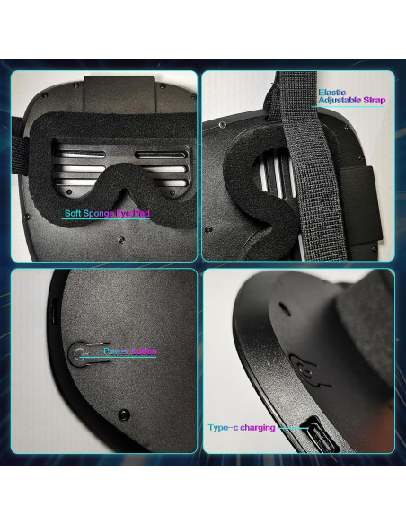 Máscara LED Iluminada Laiyashiman con Detección de Gestos