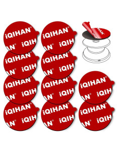 10 Almohadillas Adhesivas Doble Cara Pormkig 35mm para Soporte Teléfono