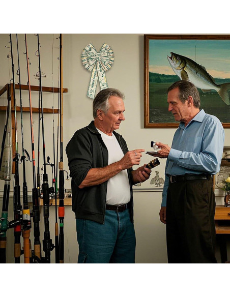 Cinta de Yute con Tema de Pesca NUVCELKA 6.35 cm x 4.57 m