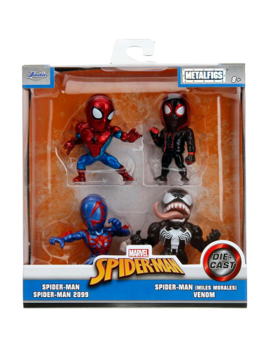 Figura de Metal Die-Cast Jada Toys Spider-Man 4-Pack 6.35 cm