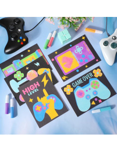 Kit de Arte de Arena Fullhawl para Niños - 30 Plantillas y 18 Colores 2