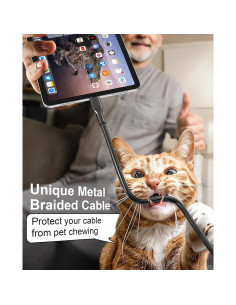 Cable Lightning de Metal 4m MFi a Prueba de Mordeduras para iPhone 2