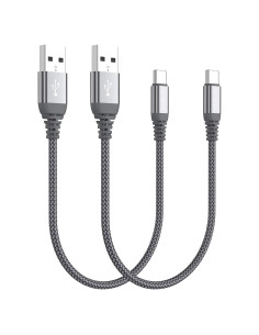 Cable USB C Corto 0.15m MCSPER 2-Pack Carga Rápida