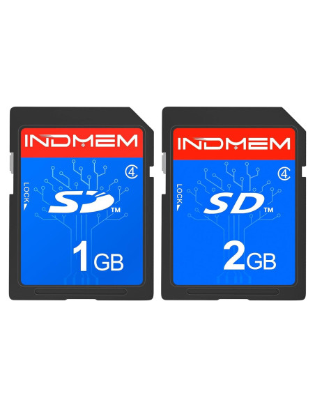 Tarjeta SD 1GB + 2GB INDMEM Clase 4 Memoria Flash