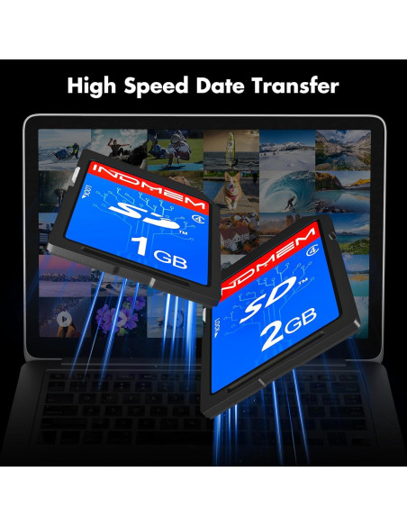 Tarjeta SD 1GB + 2GB INDMEM Clase 4 Memoria Flash