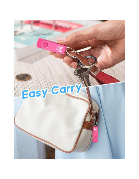 Unidad Flash USB 2.0 MOSDART 128GB Rosa Brillante con LED