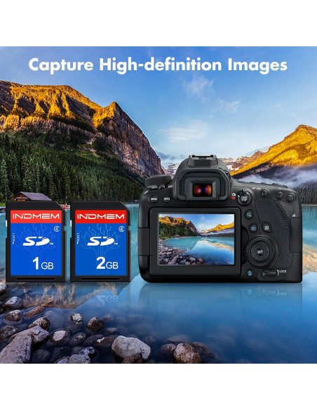 Tarjeta SD 1GB + 2GB INDMEM Clase 4 Memoria Flash