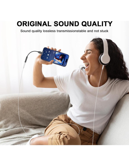 Adaptador de Jack 3.5mm Belcompany para iPhone - 2 Unidades