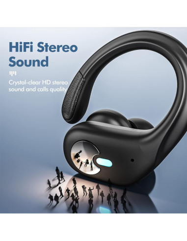 Auriculares Inalámbricos Sajawass BX30 Bluetooth 5.3 IPX7 80H