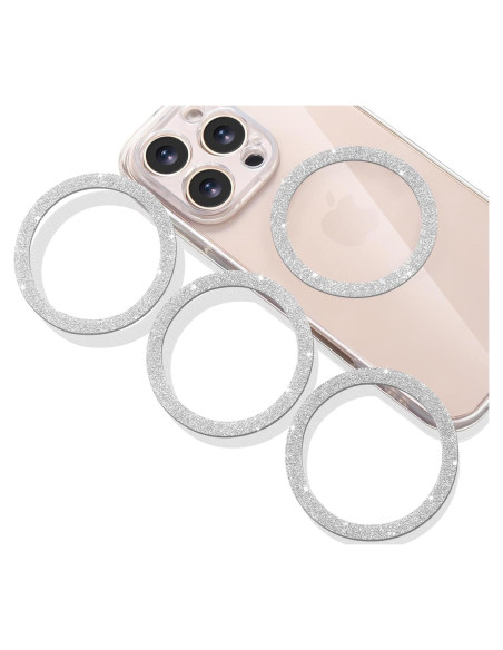 Anillos Metálicos Universales Jsoerpay para Carga Inalámbrica - Paquete de 4