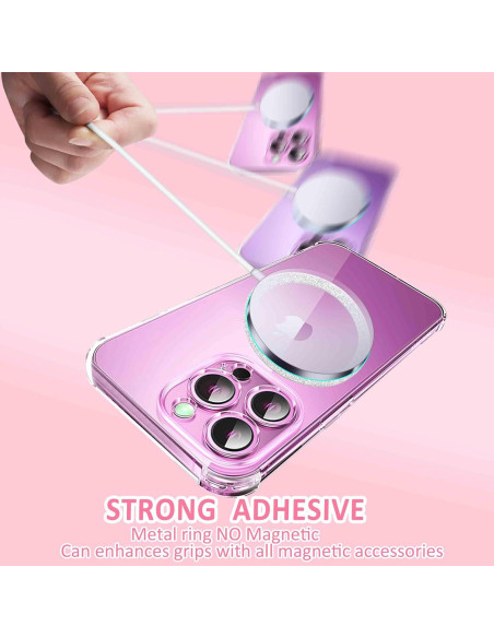 Anillos Metálicos Universales Jsoerpay para Carga Inalámbrica - Paquete de 4