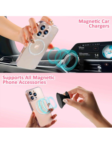 Anillos Metálicos Universales Jsoerpay para Carga Inalámbrica - Paquete de 4