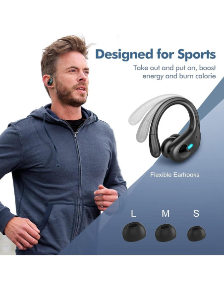 Auriculares Inalámbricos Sajawass BX30 Bluetooth 5.3 IPX7 80H