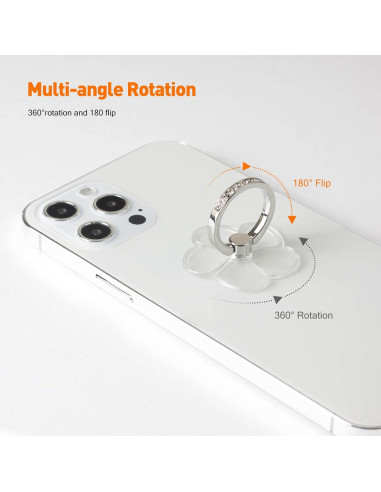 Soporte para Anillo de Teléfono Wansurs Ajustable 360 - Paja de la Suerte