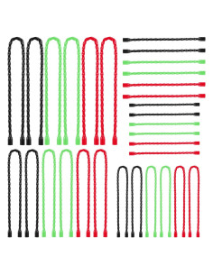 30 Bridas de Silicona Reutilizables Neyauo 10-60cm Multicolor