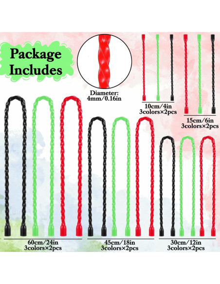 30 Bridas de Silicona Reutilizables Neyauo 10-60cm Multicolor