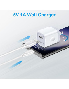 Paquete de 3 Cargadores de Pared USB-A 5W Blanco - Shenzen 2