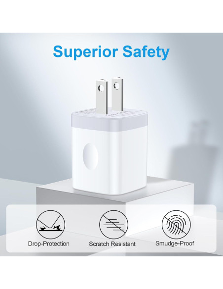 Paquete de 3 Cargadores de Pared USB-A 5W Blanco - Shenzen