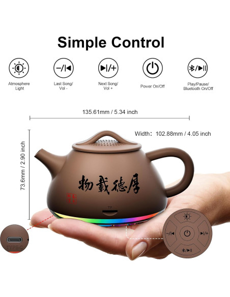 Altavoz Bluetooth Portátil CHOUYONL JY-09 con Luz Nocturna Altavoz Bluetooth Portátil CHOUYONL JY-09 con Luz Nocturna