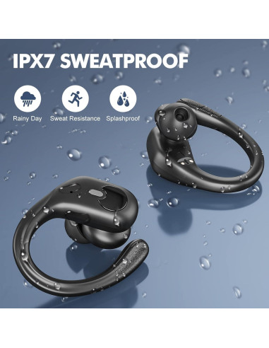 Auriculares Inalámbricos Sajawass BX30 Bluetooth 5.3 IPX7 80H